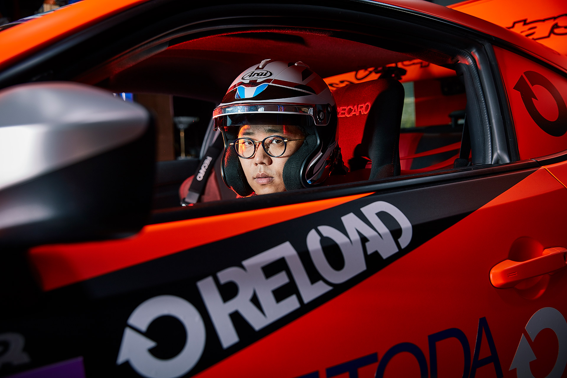 drag racer editorial photo